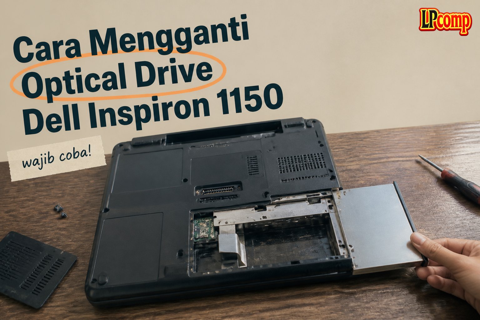 Cara Mengganti Optical Drive Dell Inspiron 1150
