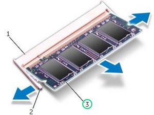 Langkah 4 — Memasang Modul Memori ke Slot