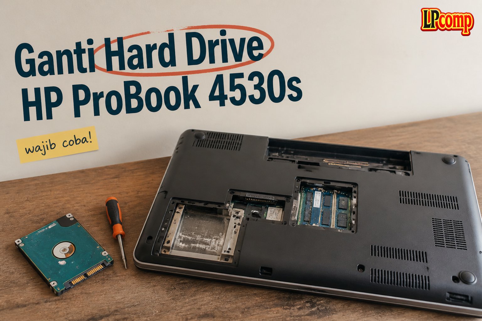 Ganti Hard Drive HP ProBook 4530s