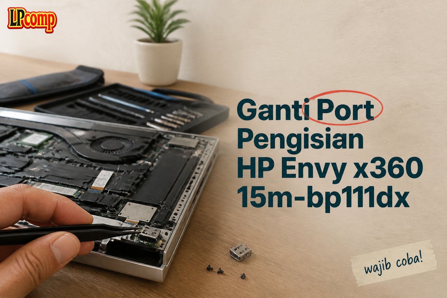 Ganti Port Pengisian HP Envy x360 15m-bp111dx