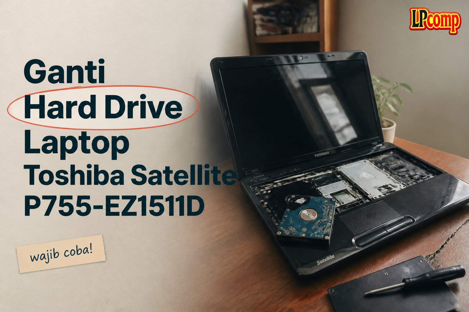 Ganti Hard Drive Laptop Toshiba Satellite P755-EZ1511D