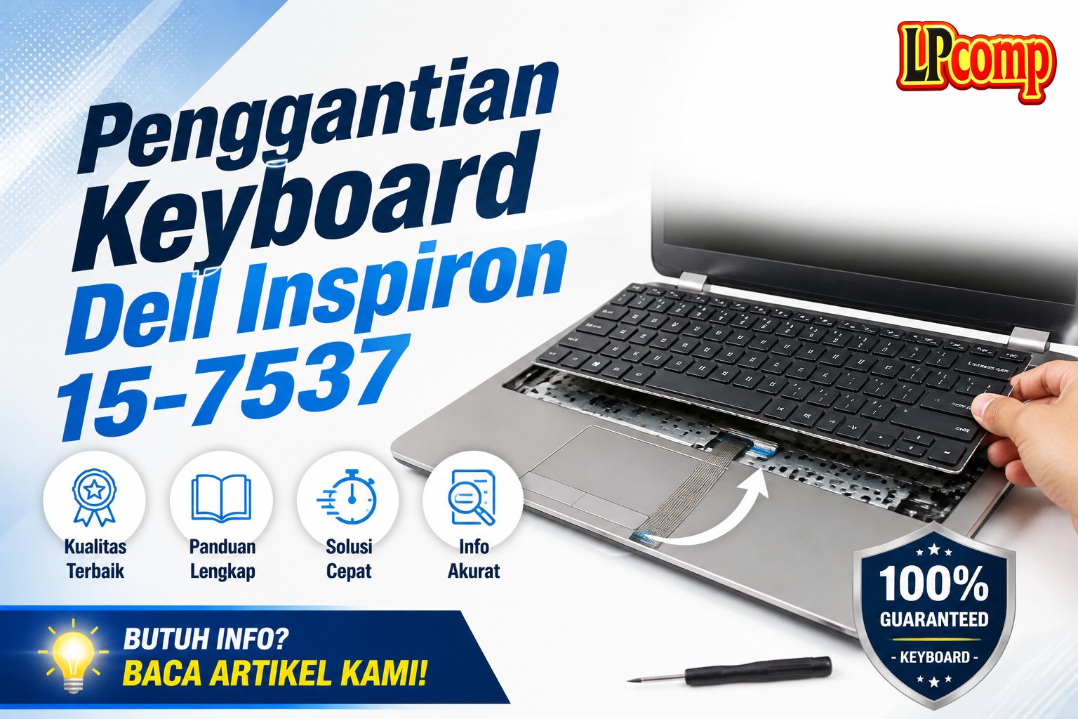 Penggantian Keyboard Dell Inspiron 15-7537