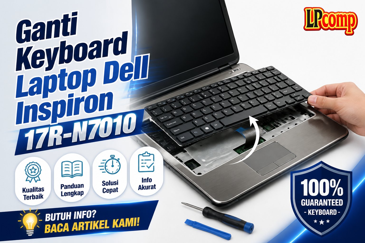 Ganti Keyboard Laptop Dell Inspiron 17R-N7010
