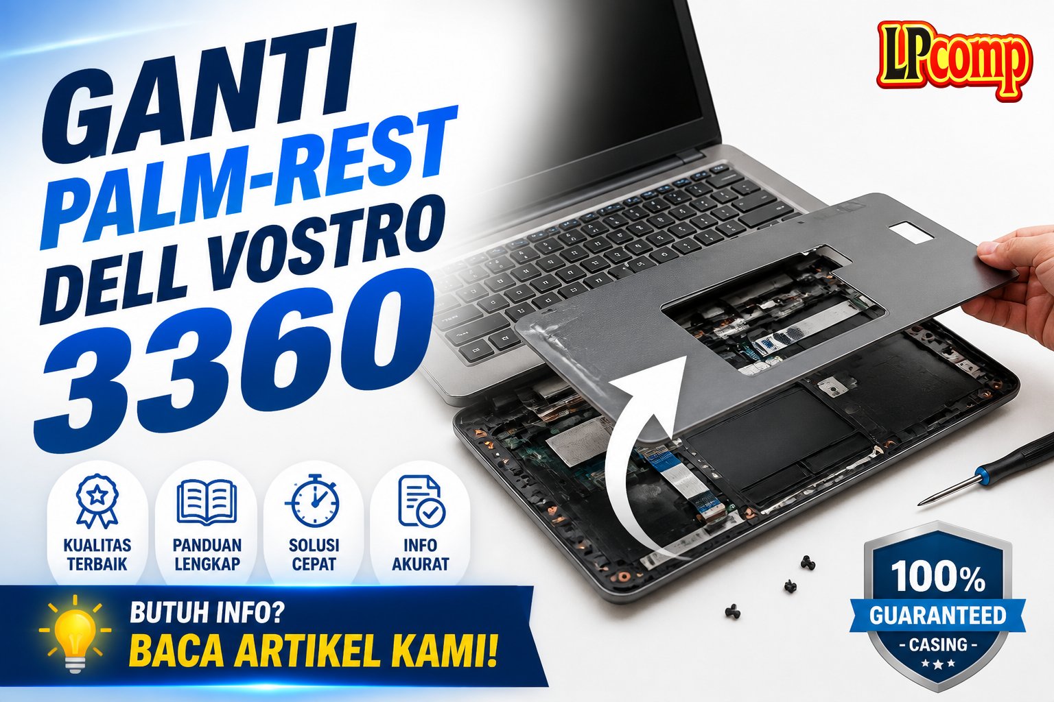 Ganti Palm-Rest Dell Vostro 3360