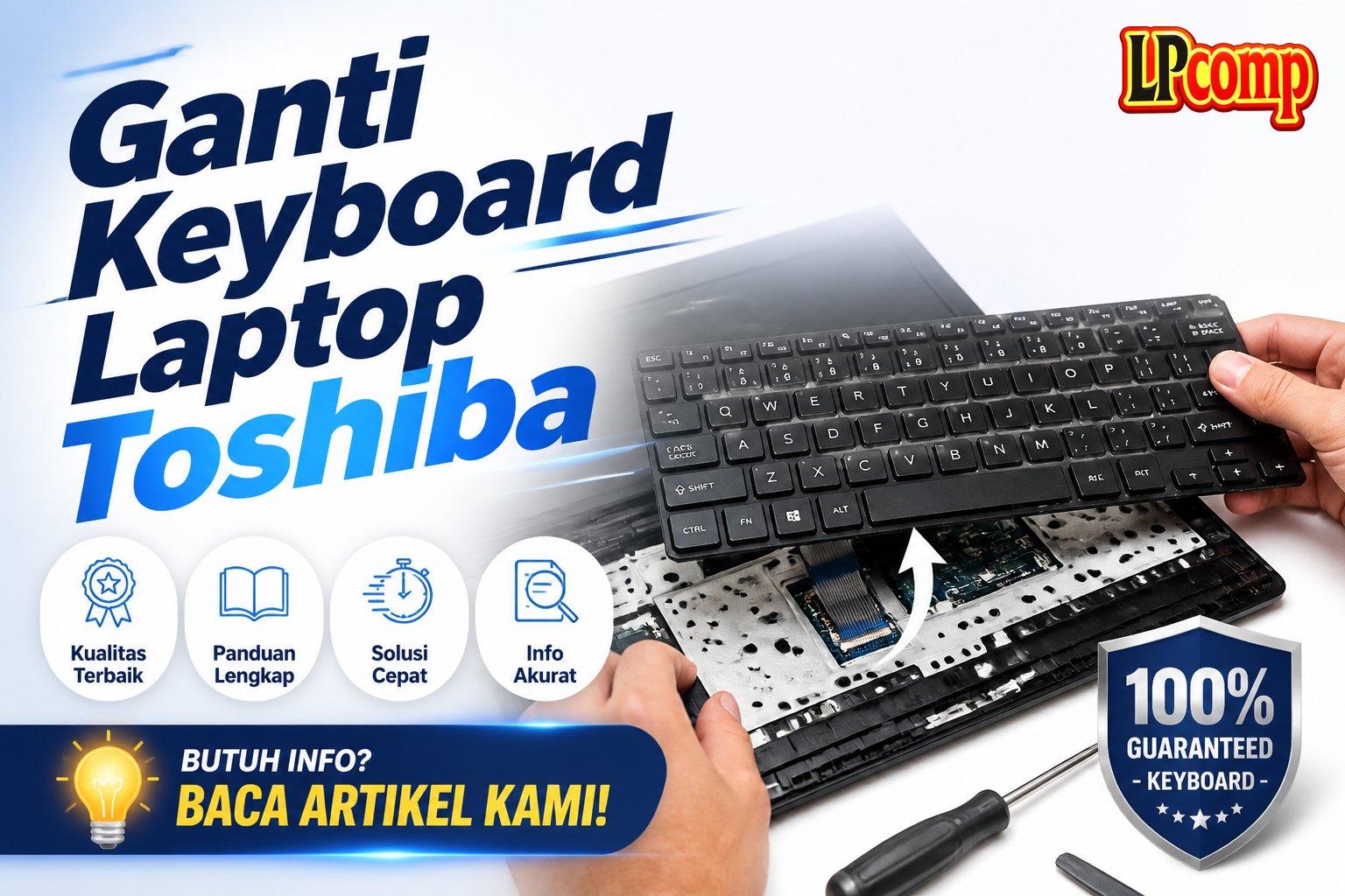 Ganti Keyboard Laptop Toshiba