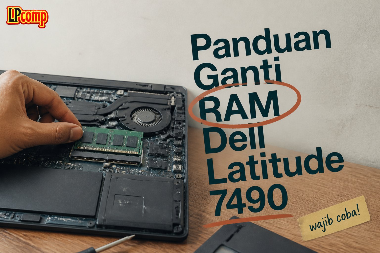 Panduan Ganti RAM Dell Latitude 7490