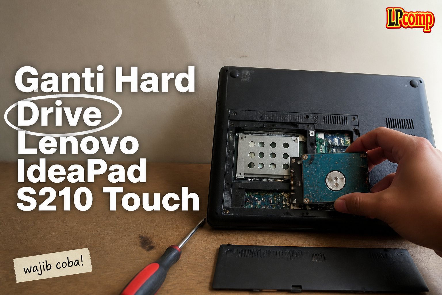 Ganti Hard Drive Lenovo IdeaPad S210 Touch