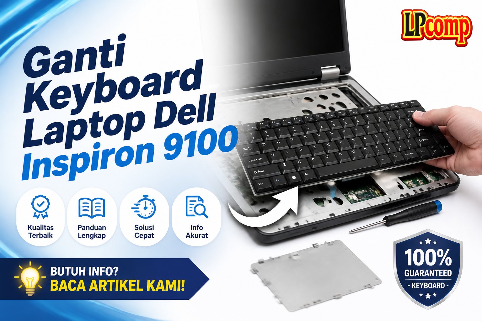 Ganti Keyboard Laptop Dell Inspiron 9100