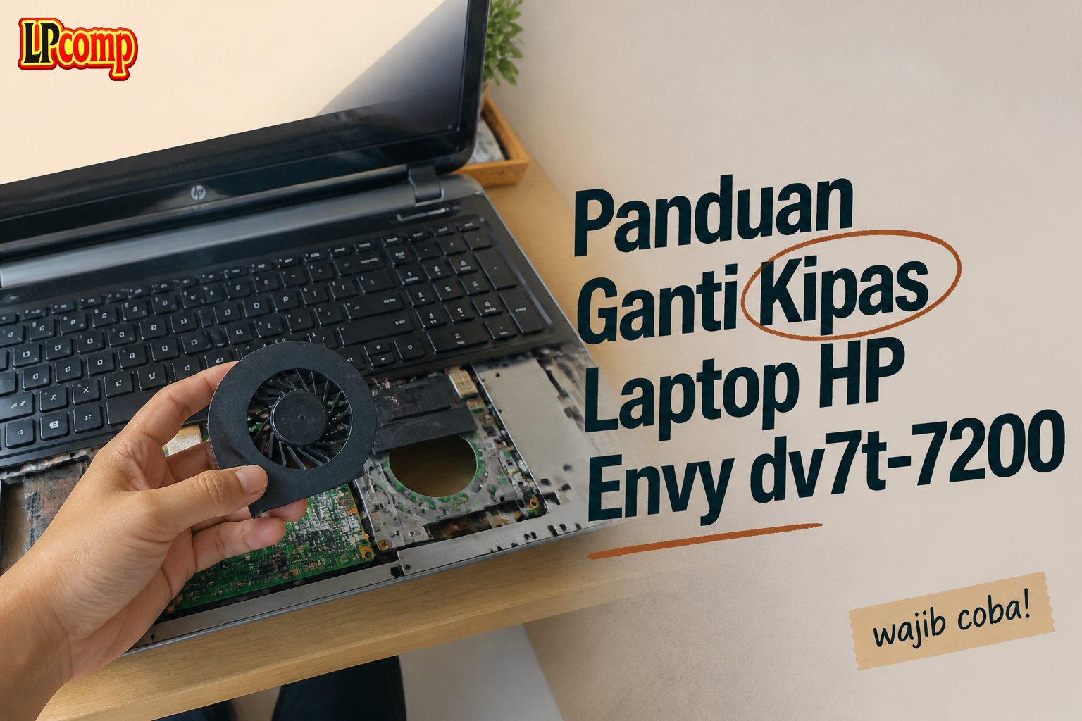 Panduan Ganti Kipas Laptop HP Envy dv7t-7200
