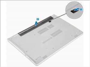 Langkah 1 — Mengeluarkan Baterai Laptop