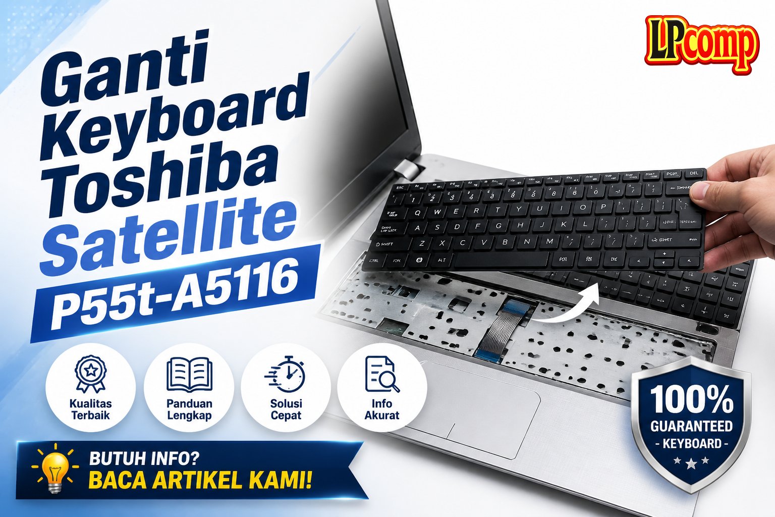 Ganti Keyboard Toshiba Satellite P55t-A5116