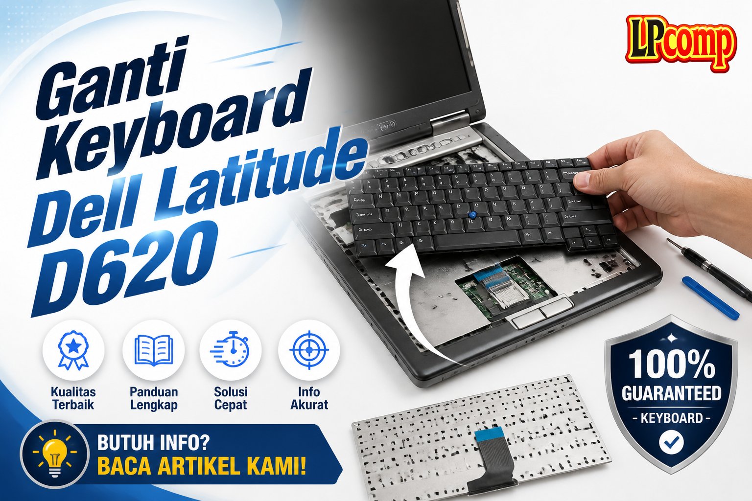 Ganti Keyboard Dell Latitude D620