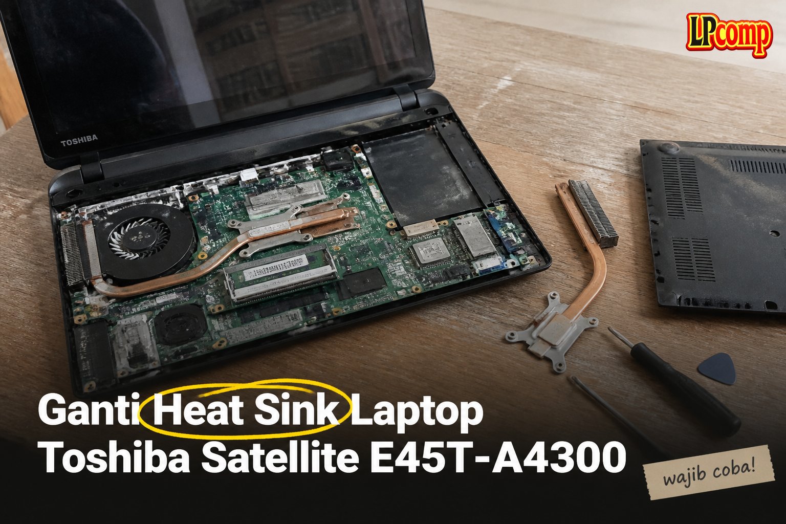 Ganti Heat Sink Laptop Toshiba Satellite E45T-A4300