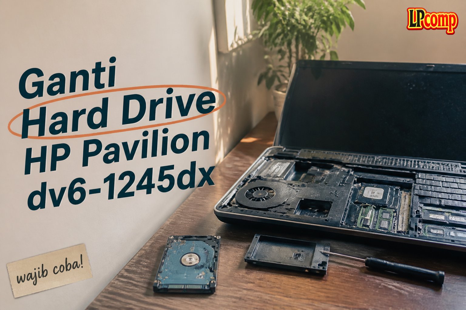 Ganti Hard Drive HP Pavilion dv6-1245dx
