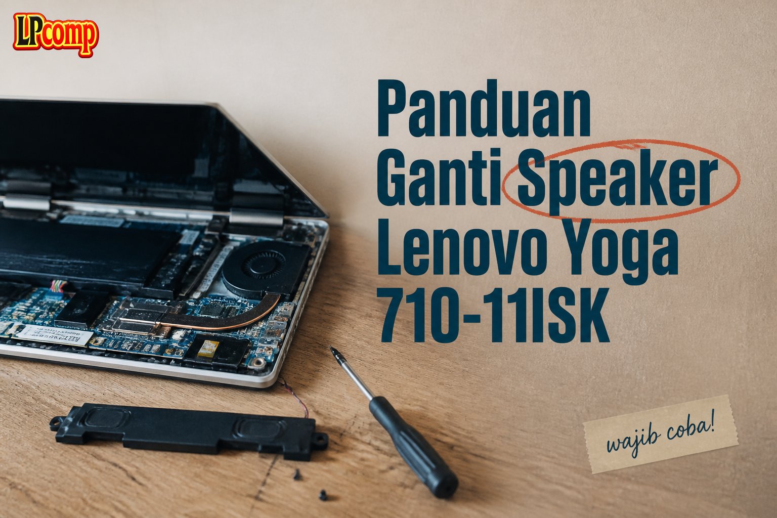 Panduan Ganti Speaker Lenovo Yoga 710-11ISK