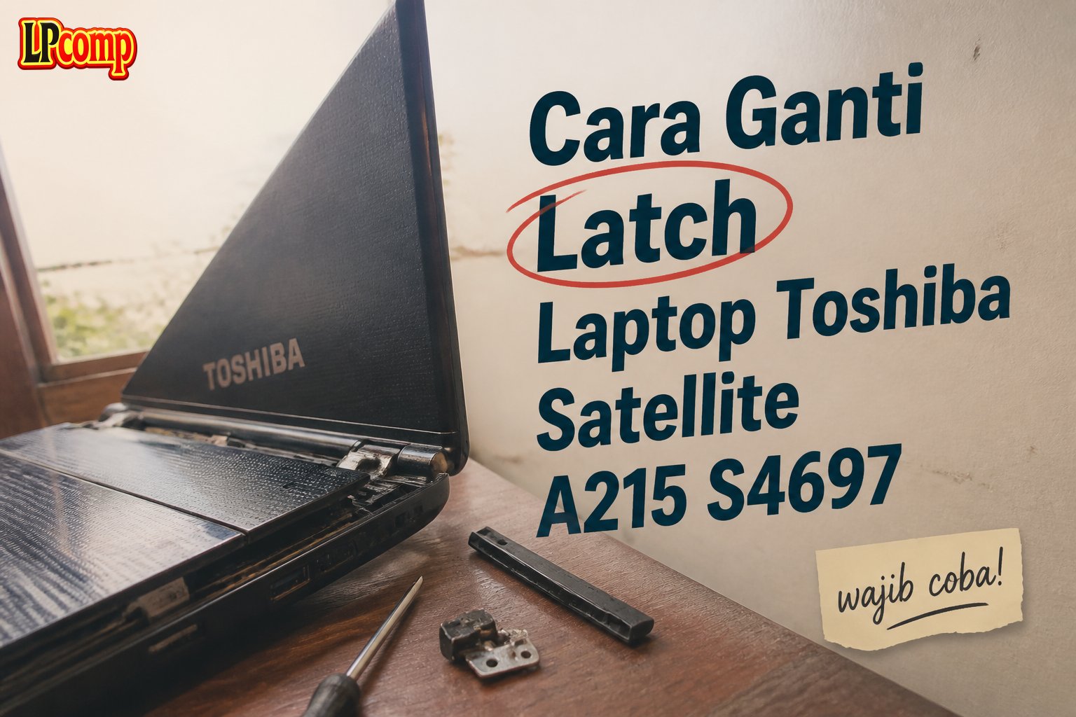 Cara Ganti Latch Laptop Toshiba Satellite A215 S4697