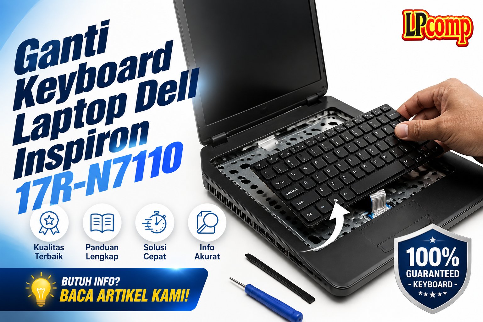 Ganti Keyboard Laptop Dell Inspiron 17R-N7110