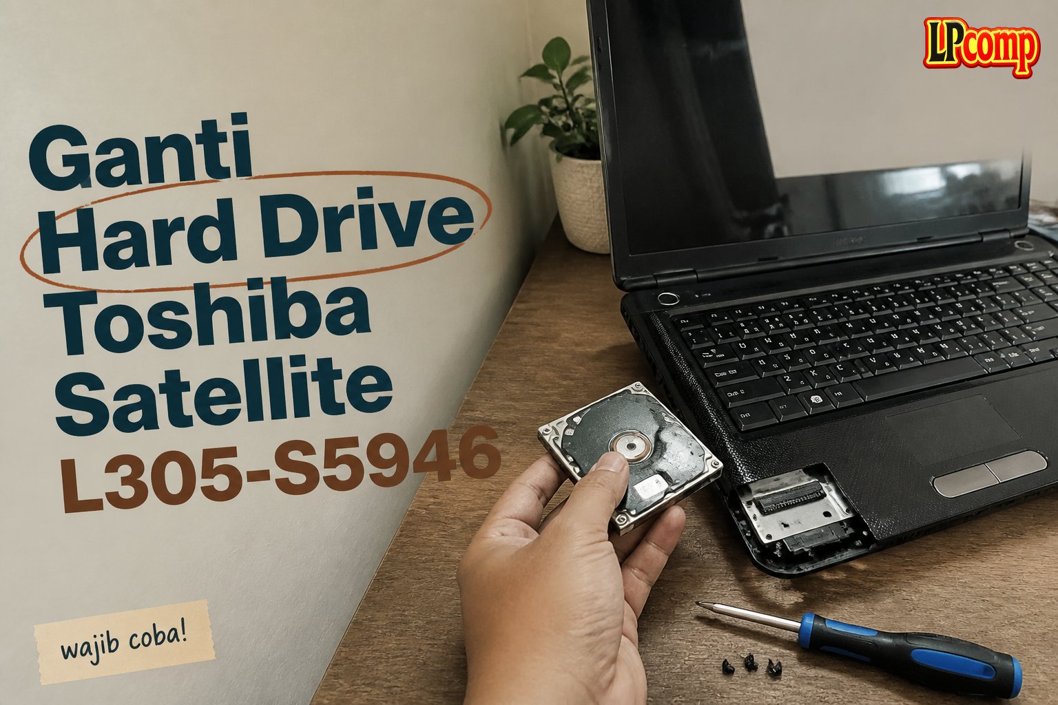 Ganti Hard Drive Toshiba Satellite L305-S5946