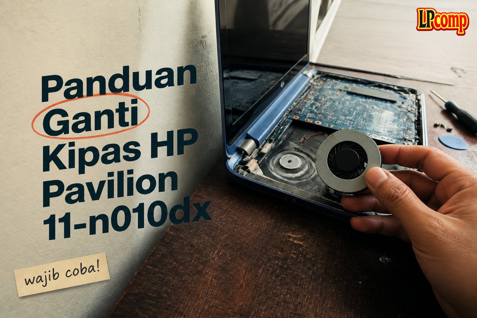 Panduan Ganti Kipas HP Pavilion 11-n010dx
