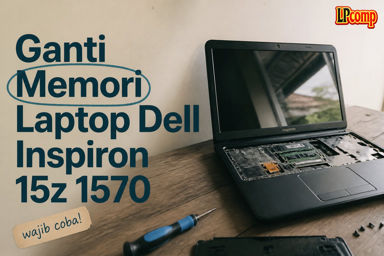 Ganti Memori Laptop Dell Inspiron 15z 1570