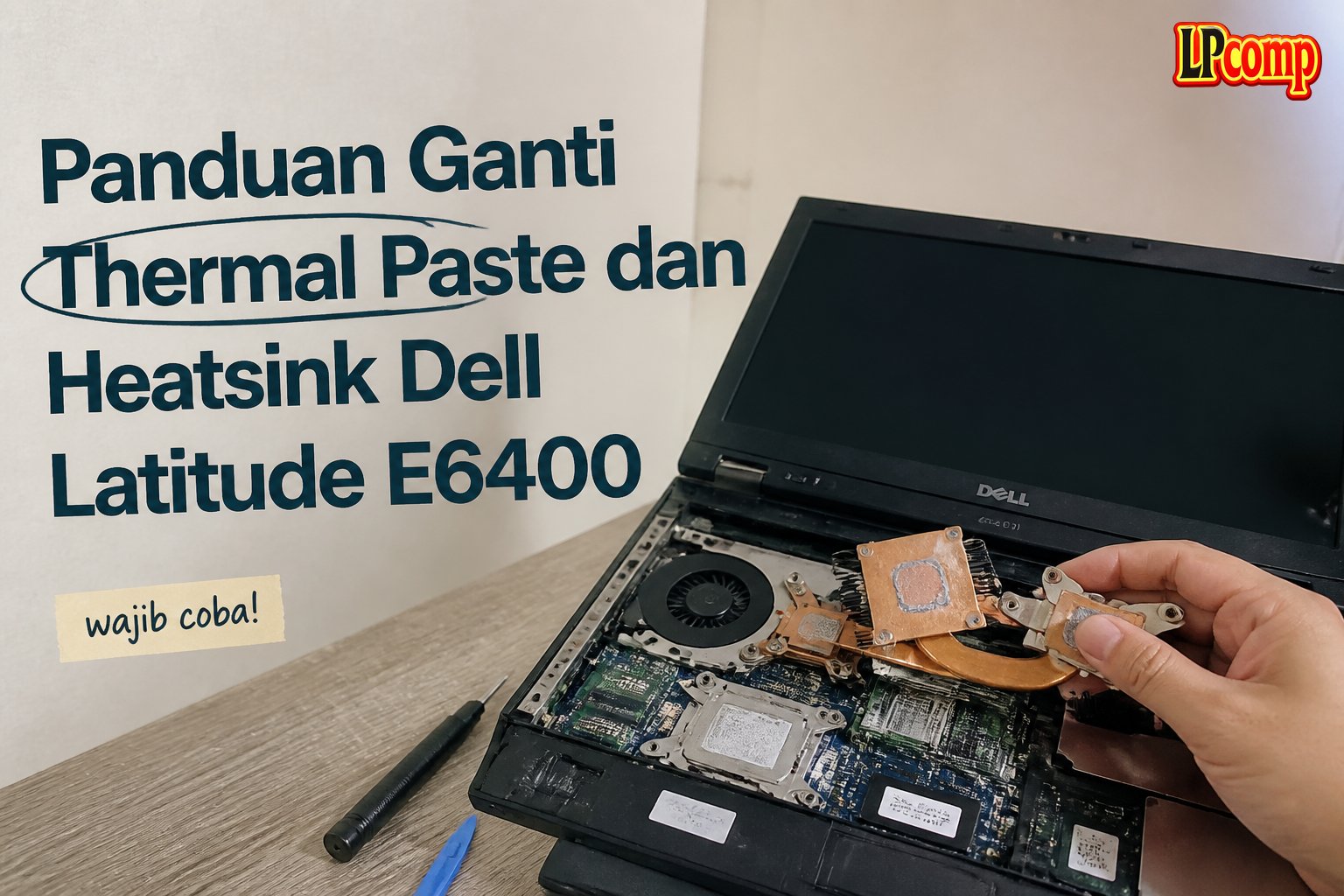 Panduan Ganti Thermal Paste dan Heatsink Dell Latitude E6400