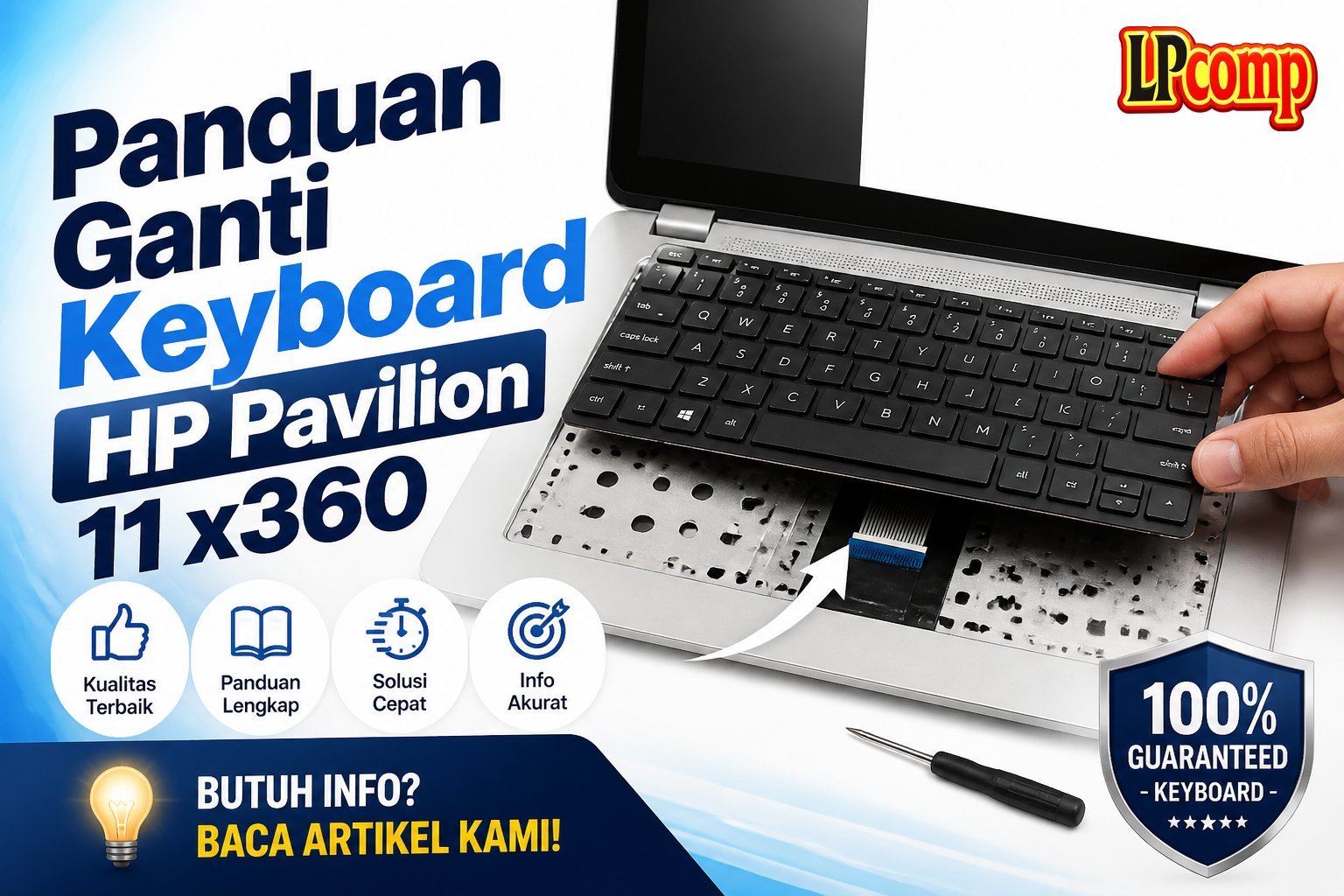 Panduan Ganti Keyboard HP Pavilion 11 x360