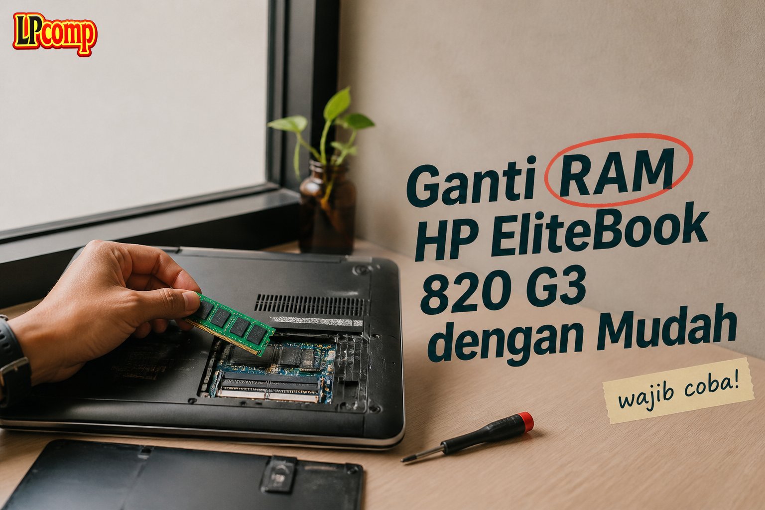 Ganti RAM HP EliteBook 820 G3 dengan Mudah