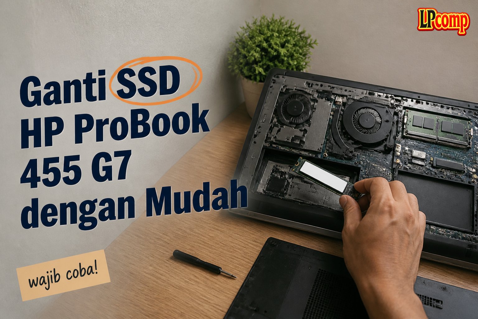 Ganti SSD HP ProBook 455 G7 dengan Mudah