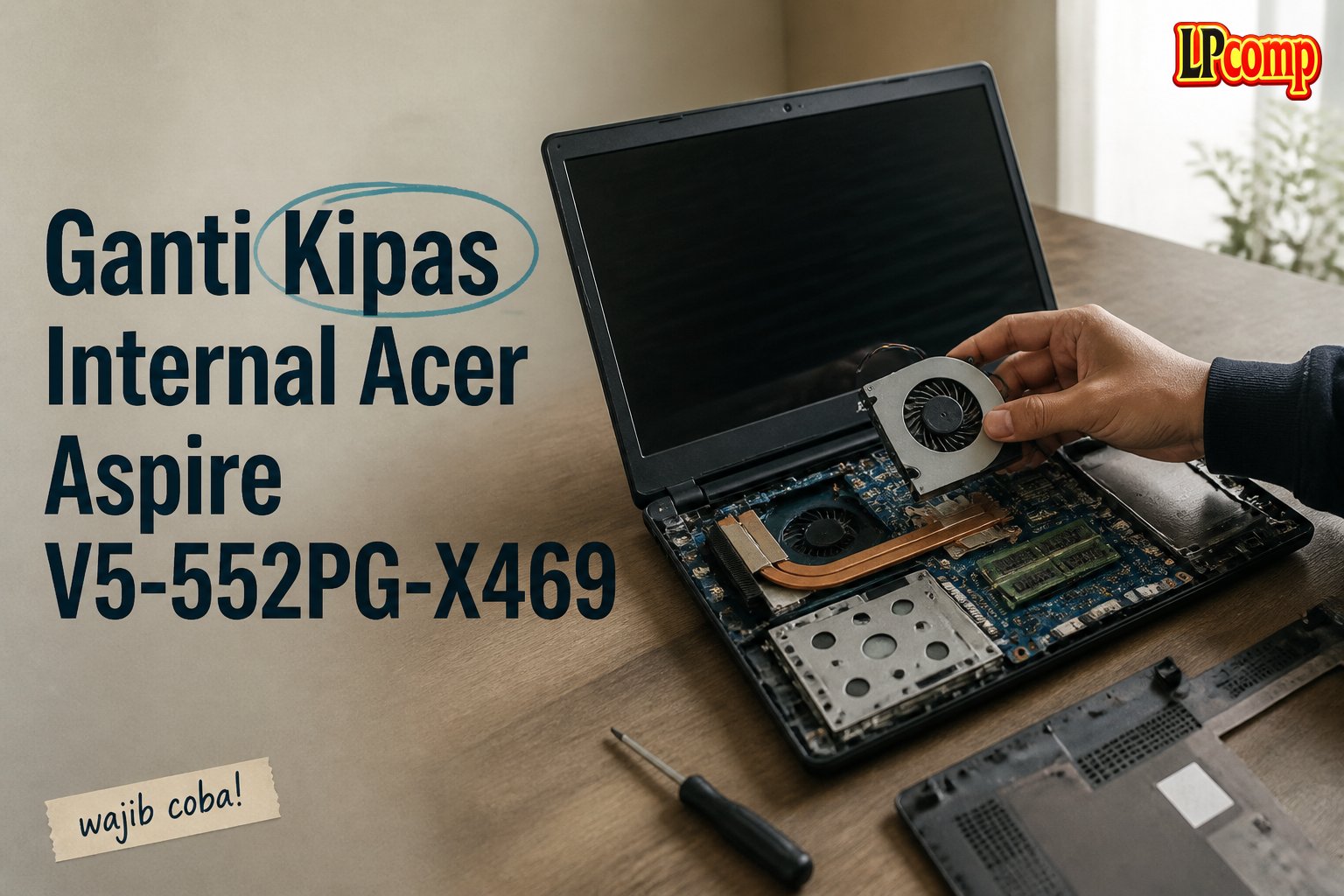 Ganti Kipas Internal Acer Aspire V5-552PG-X469