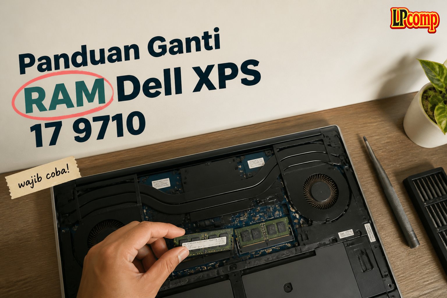 Panduan Ganti RAM Dell XPS 17 9710