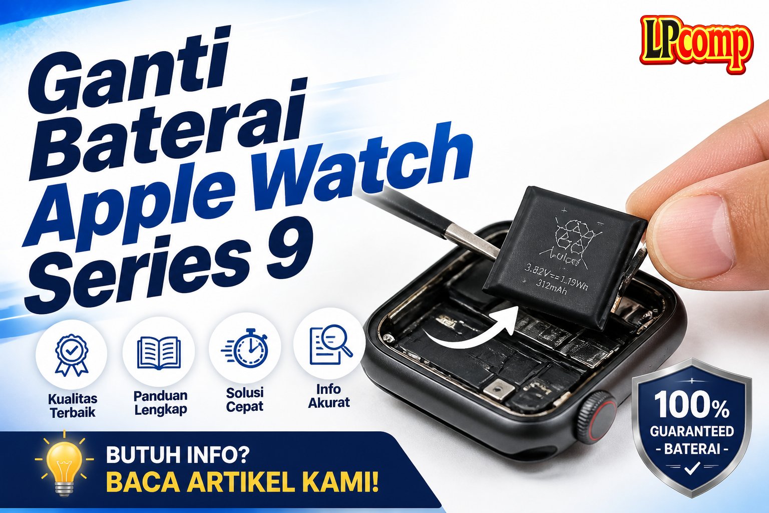 Ganti Baterai Apple Watch Series 9