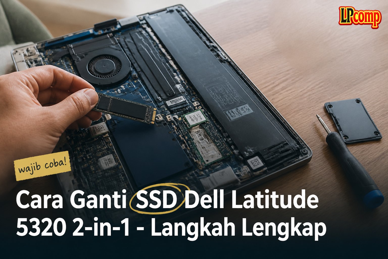 Cara Ganti SSD Dell Latitude 5320 2-in-1 - Langkah Lengkap