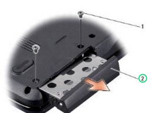 Langkah 2 — Geser Hard Drive Assembly