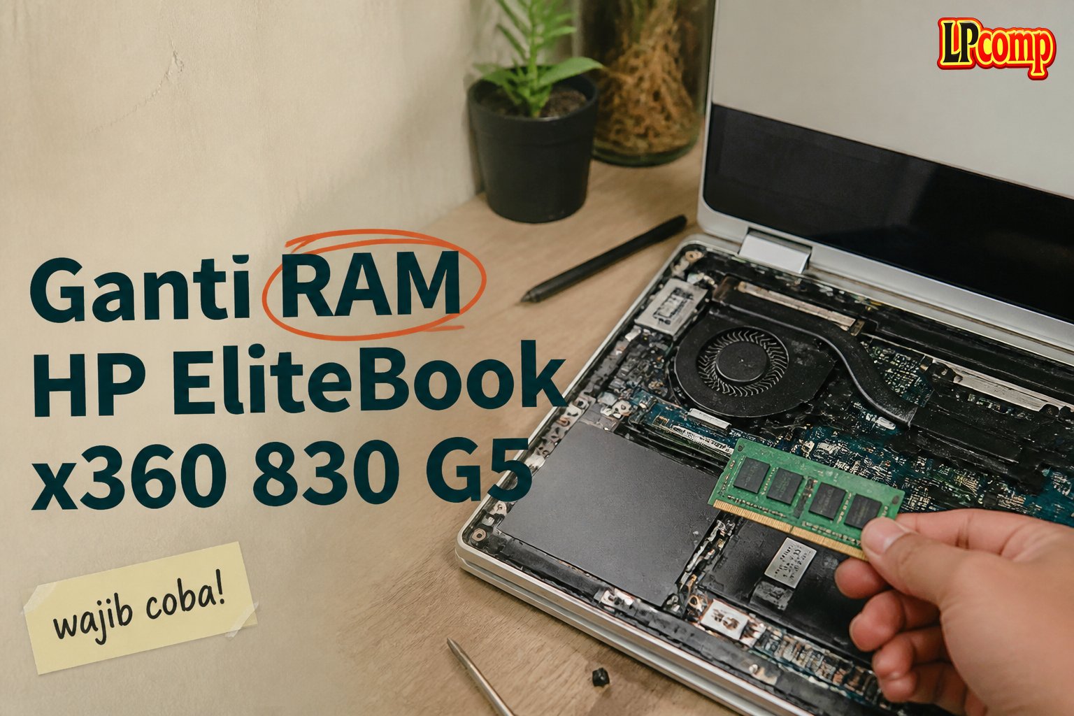 Ganti RAM HP EliteBook x360 830 G5