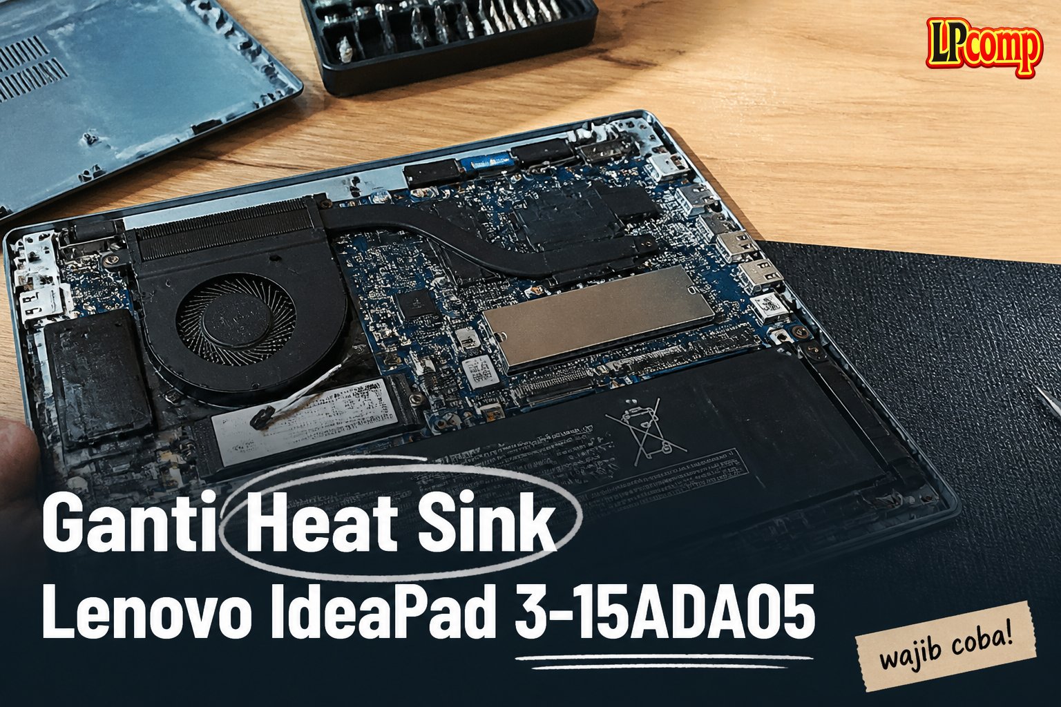 Ganti Heat Sink Lenovo IdeaPad 3-15ADA05