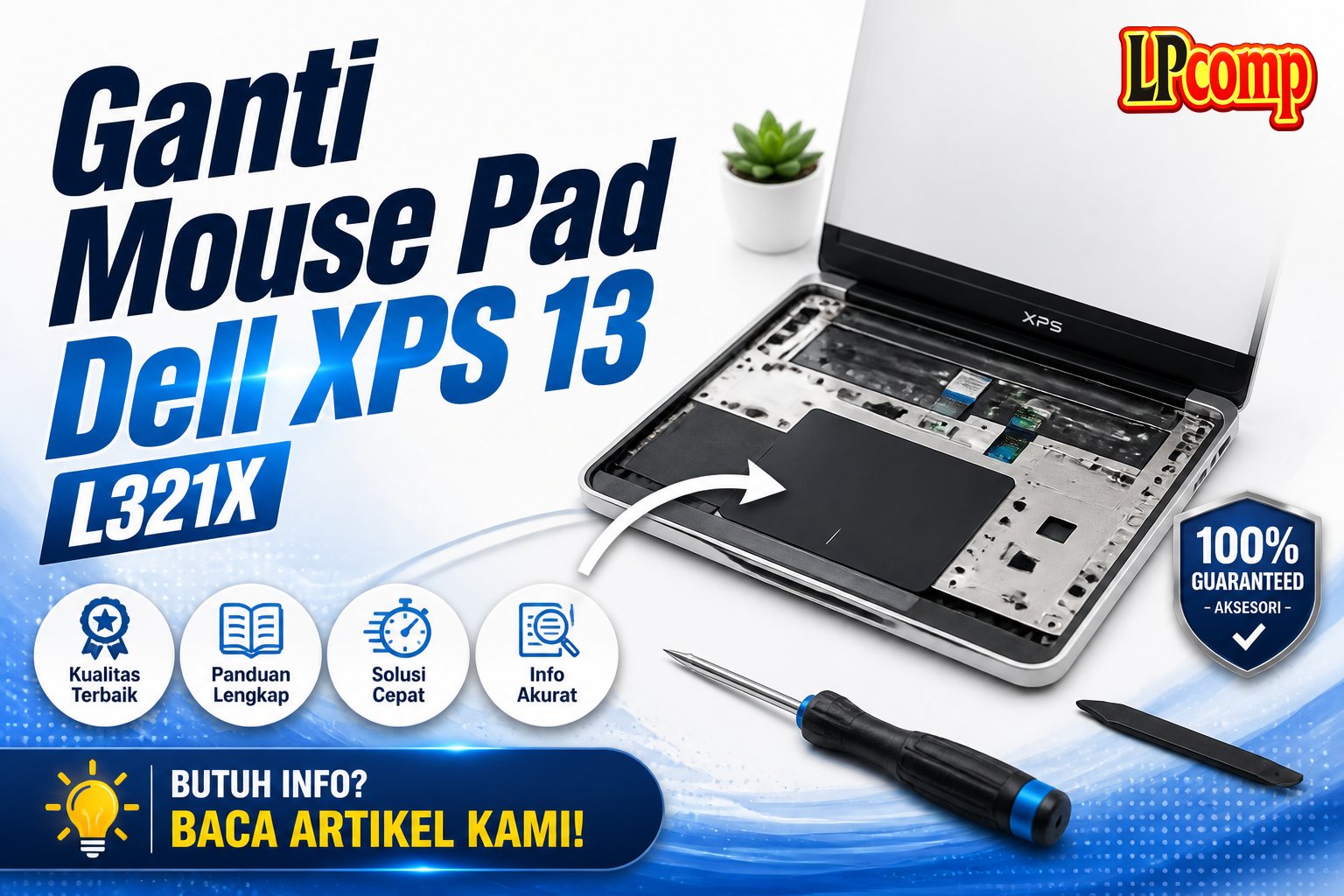 Ganti Mouse Pad Dell XPS 13 L321X