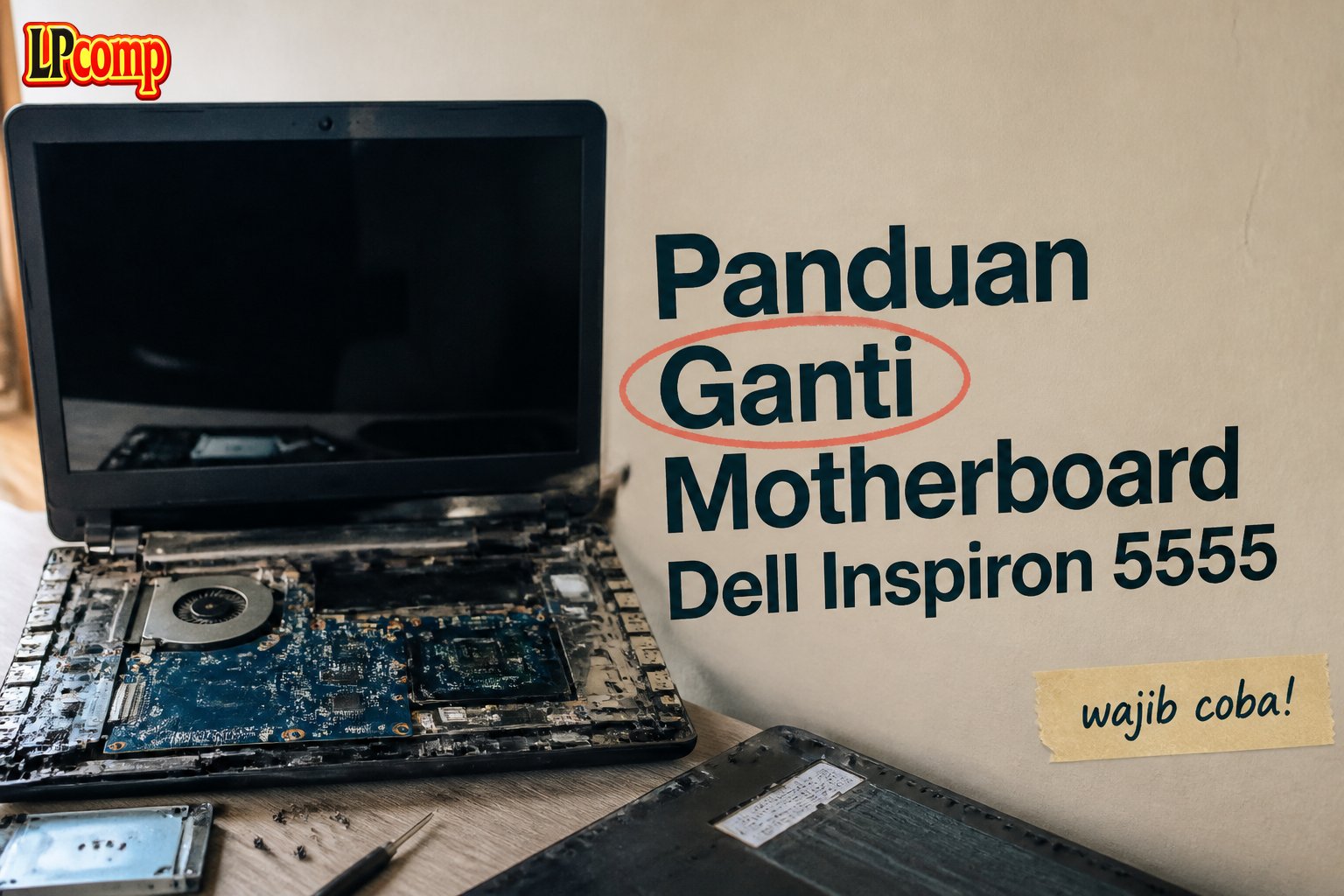 Panduan Ganti Motherboard Dell Inspiron 5555