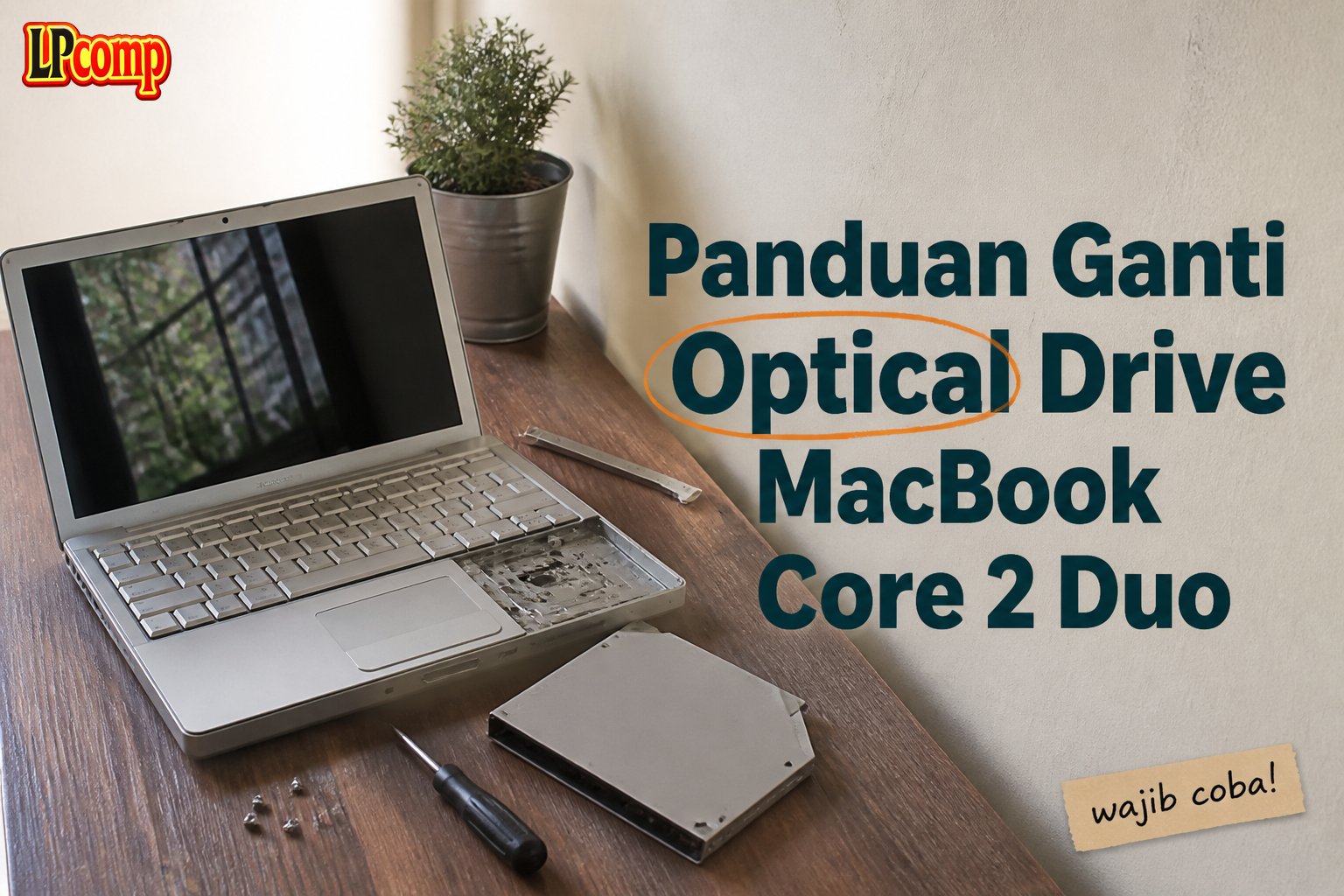 Panduan Ganti Optical Drive MacBook Core 2 Duo
