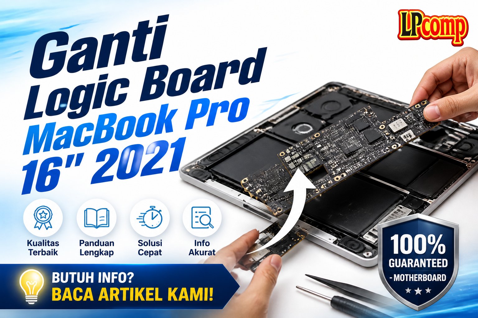 Ganti Logic Board MacBook Pro 16" 2021