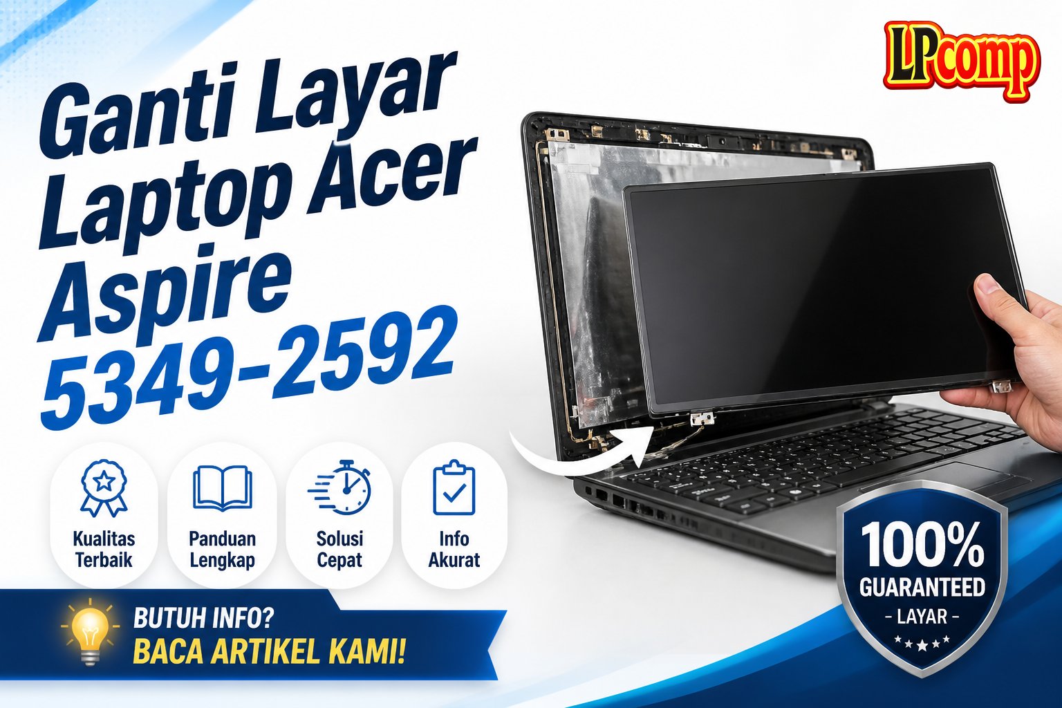 Ganti Layar Laptop Acer Aspire 5349-2592