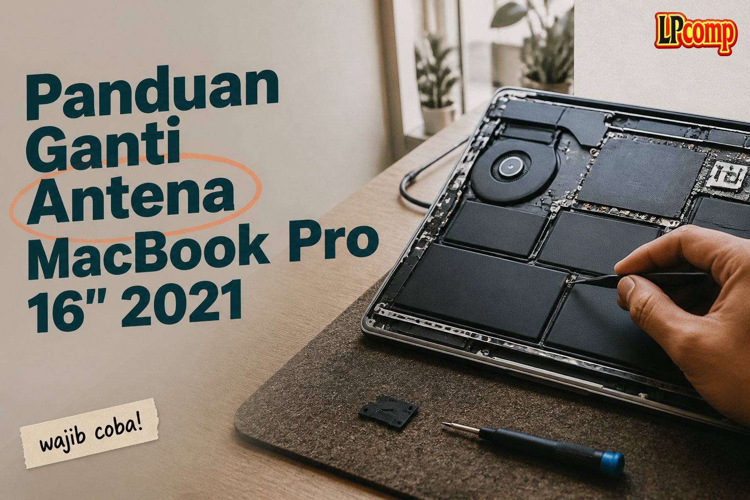 Panduan Ganti Antena MacBook Pro 16" 2021