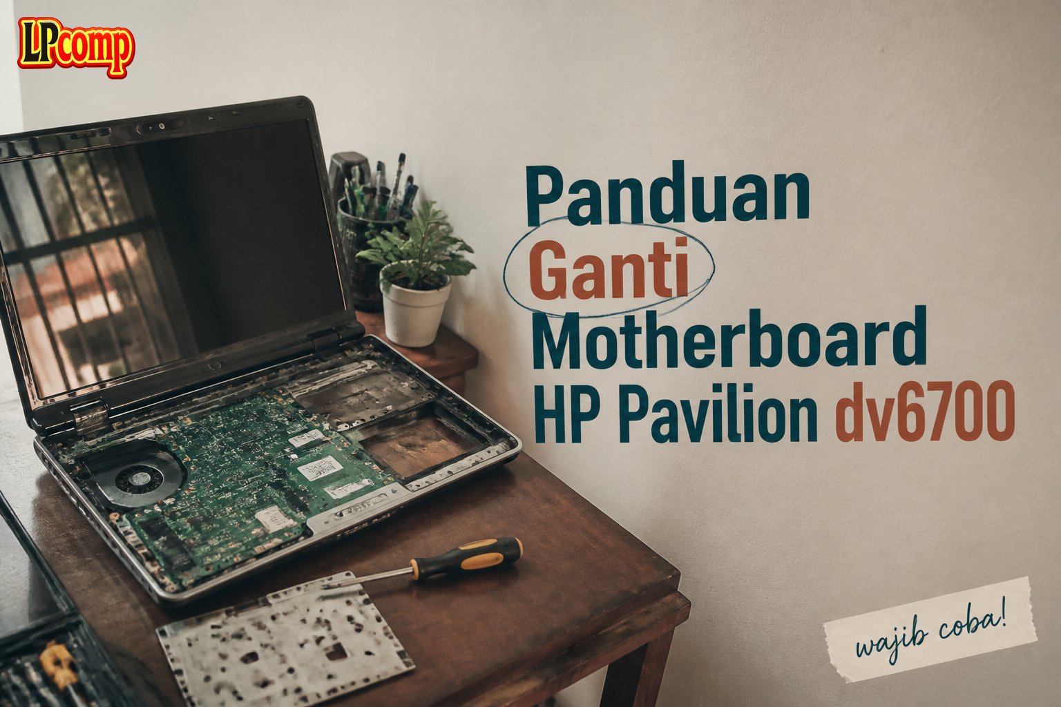 Panduan Ganti Motherboard HP Pavilion dv6700