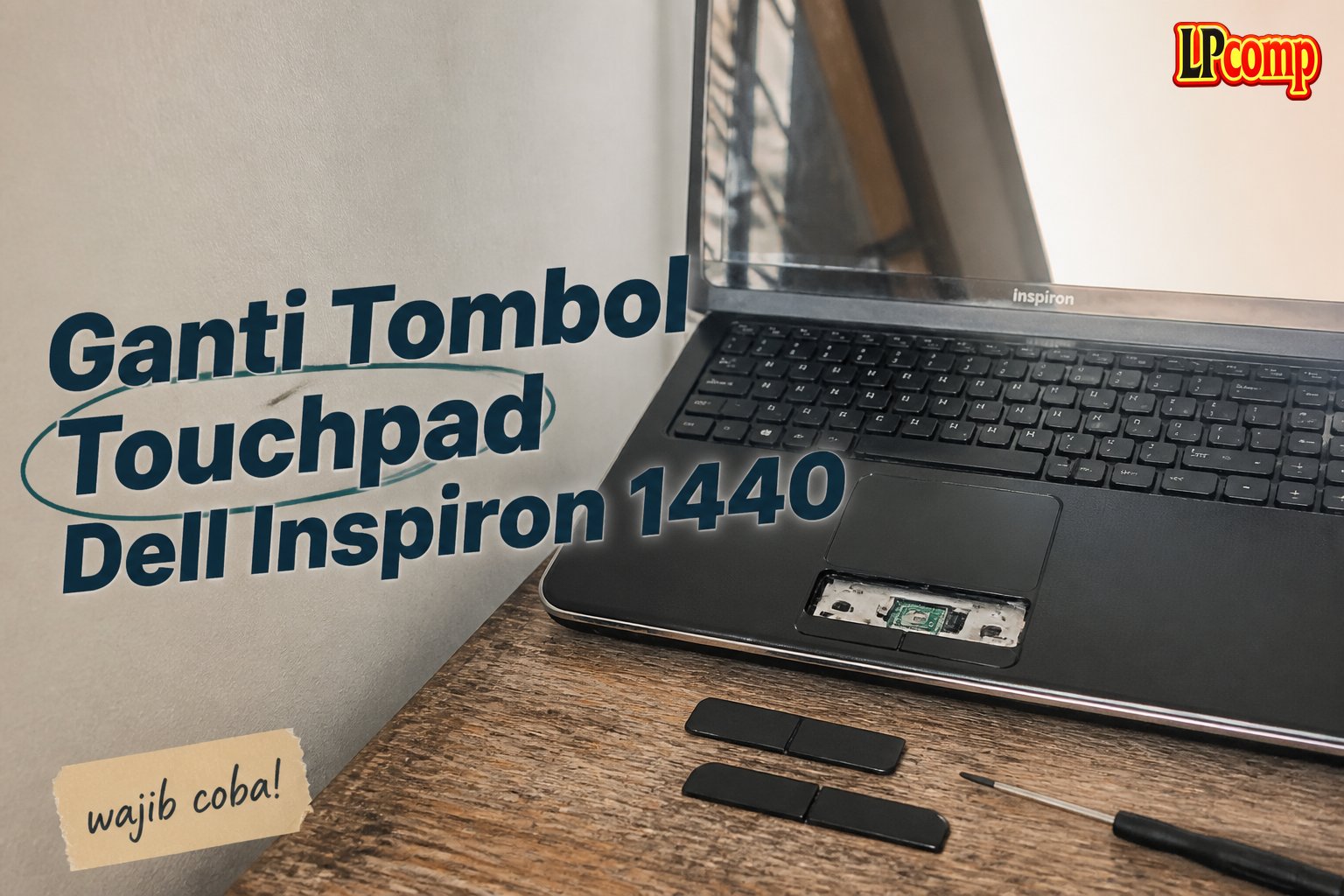Ganti Tombol Touchpad Dell Inspiron 1440