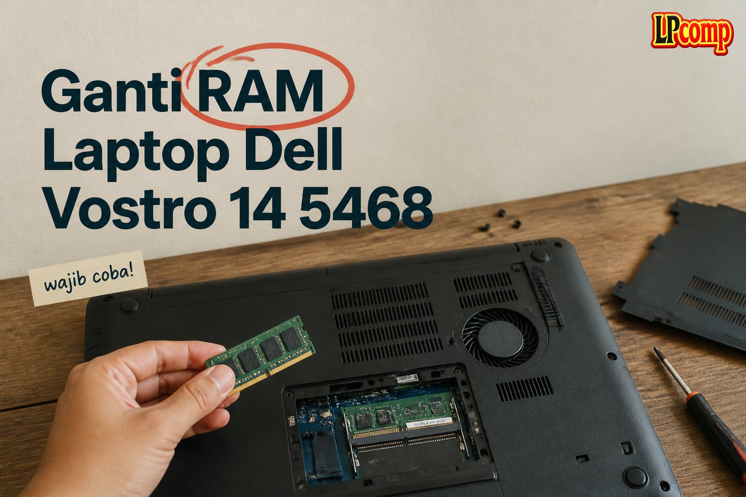 Ganti RAM Laptop Dell Vostro 14 5468