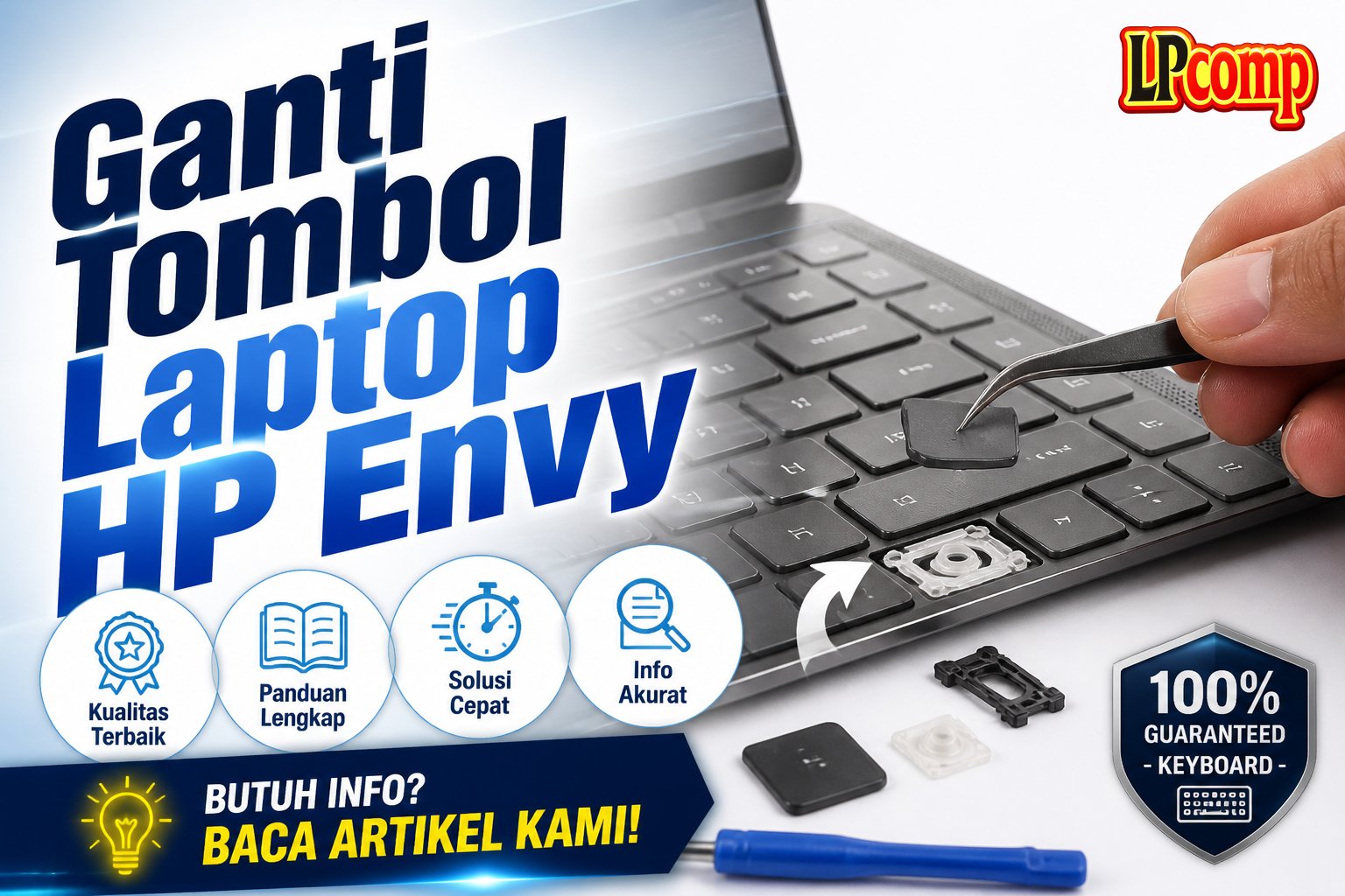 Ganti Tombol Laptop HP Envy