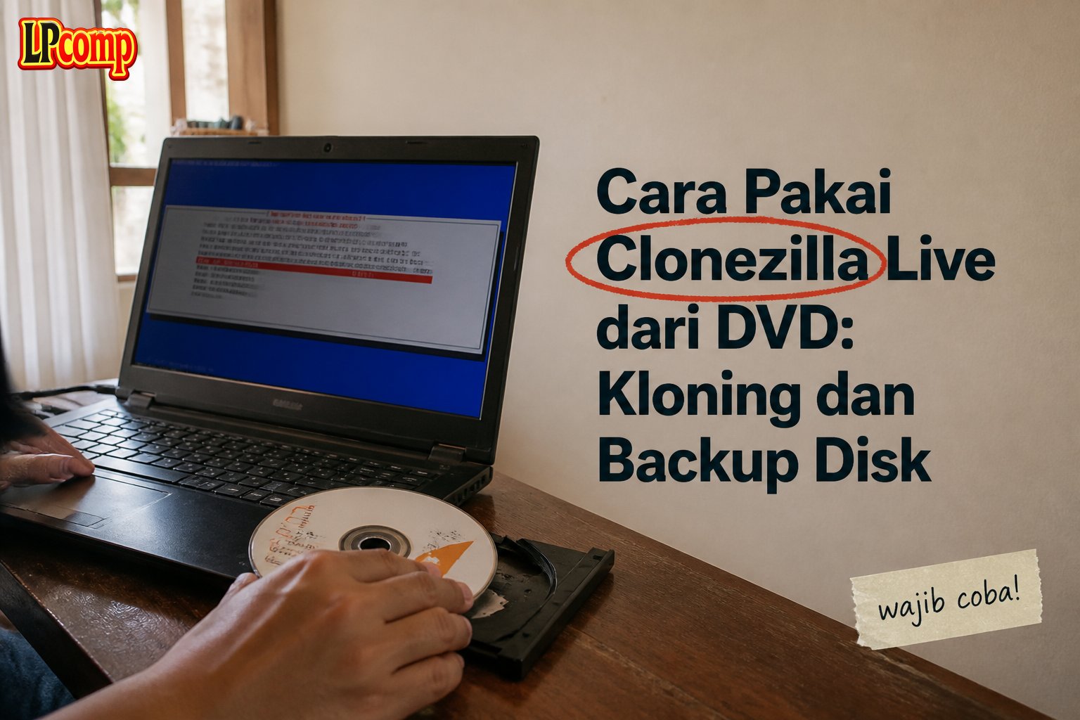 Cara Pakai Clonezilla Live dari DVD: Kloning dan Backup Disk