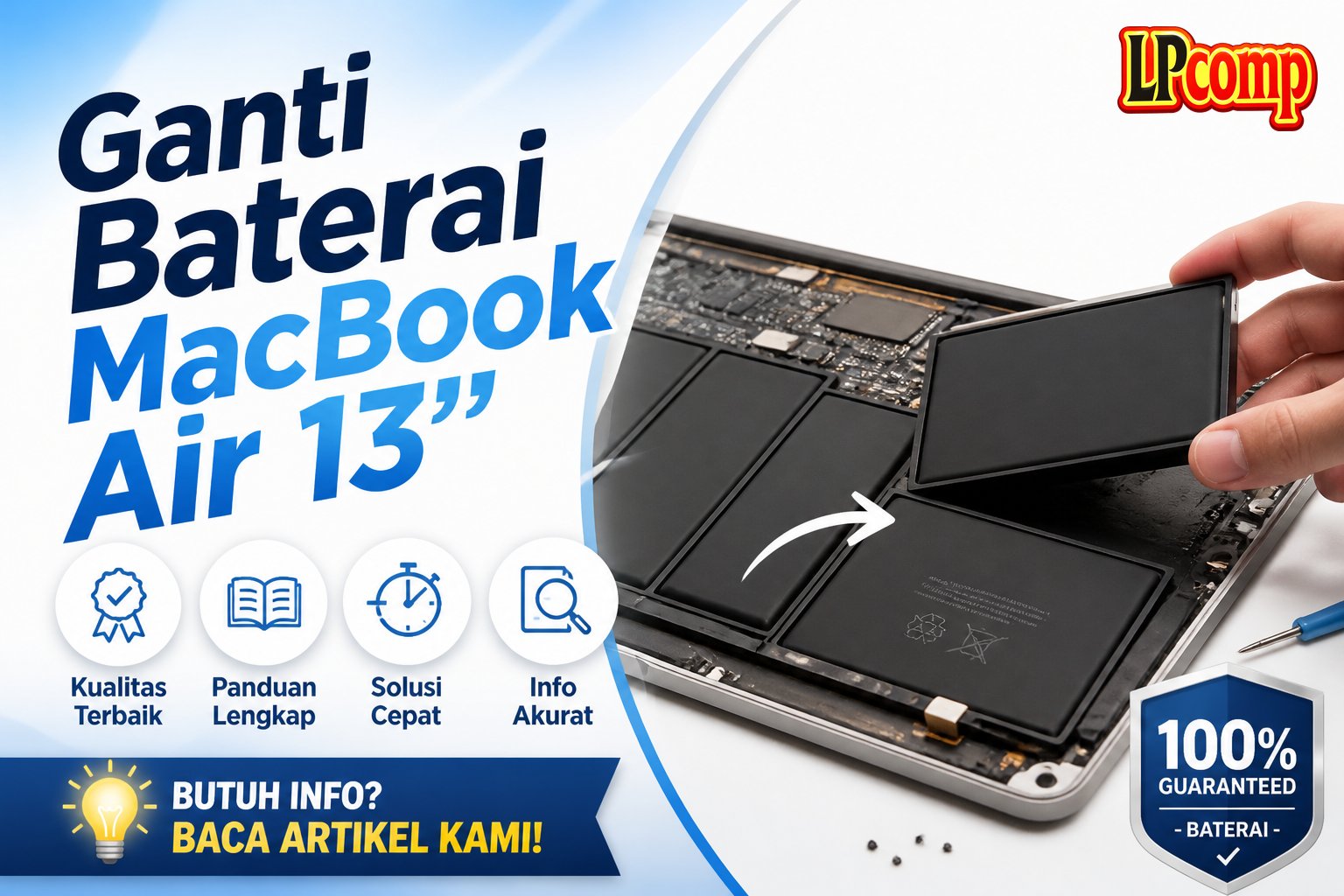 Ganti Baterai MacBook Air 13"