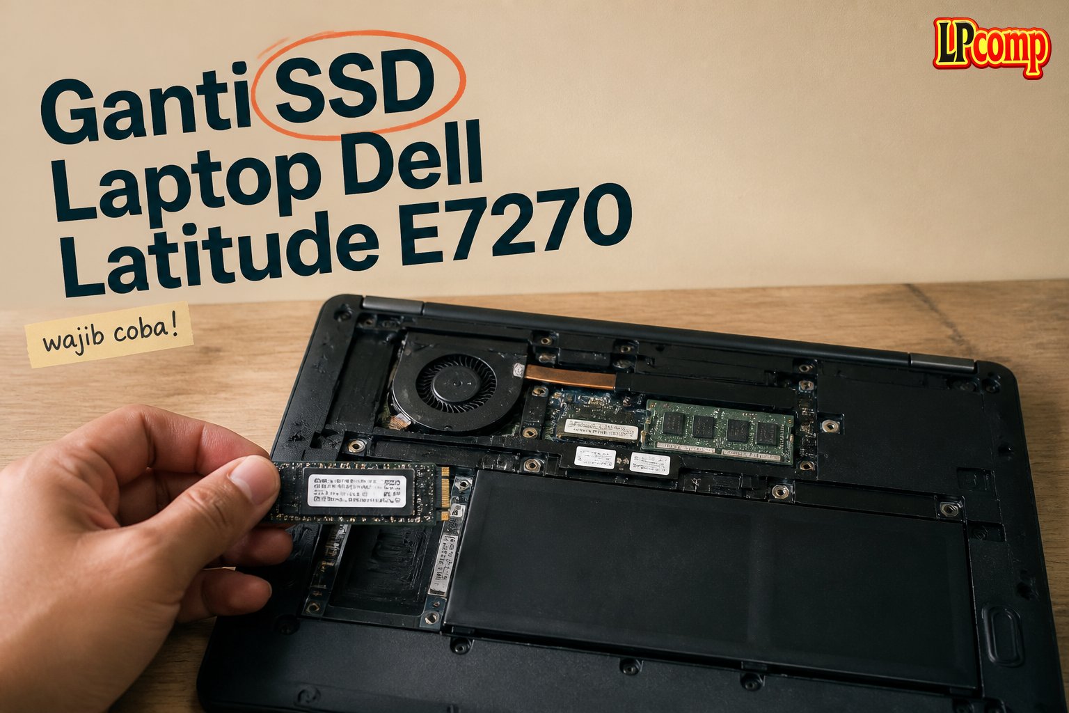 Ganti SSD Laptop Dell Latitude E7270