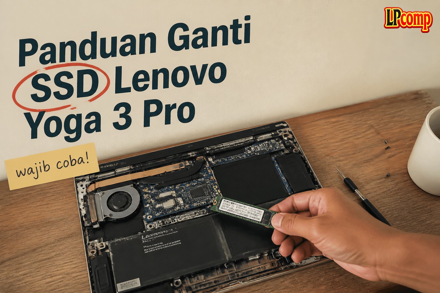 Panduan Ganti SSD Lenovo Yoga 3 Pro