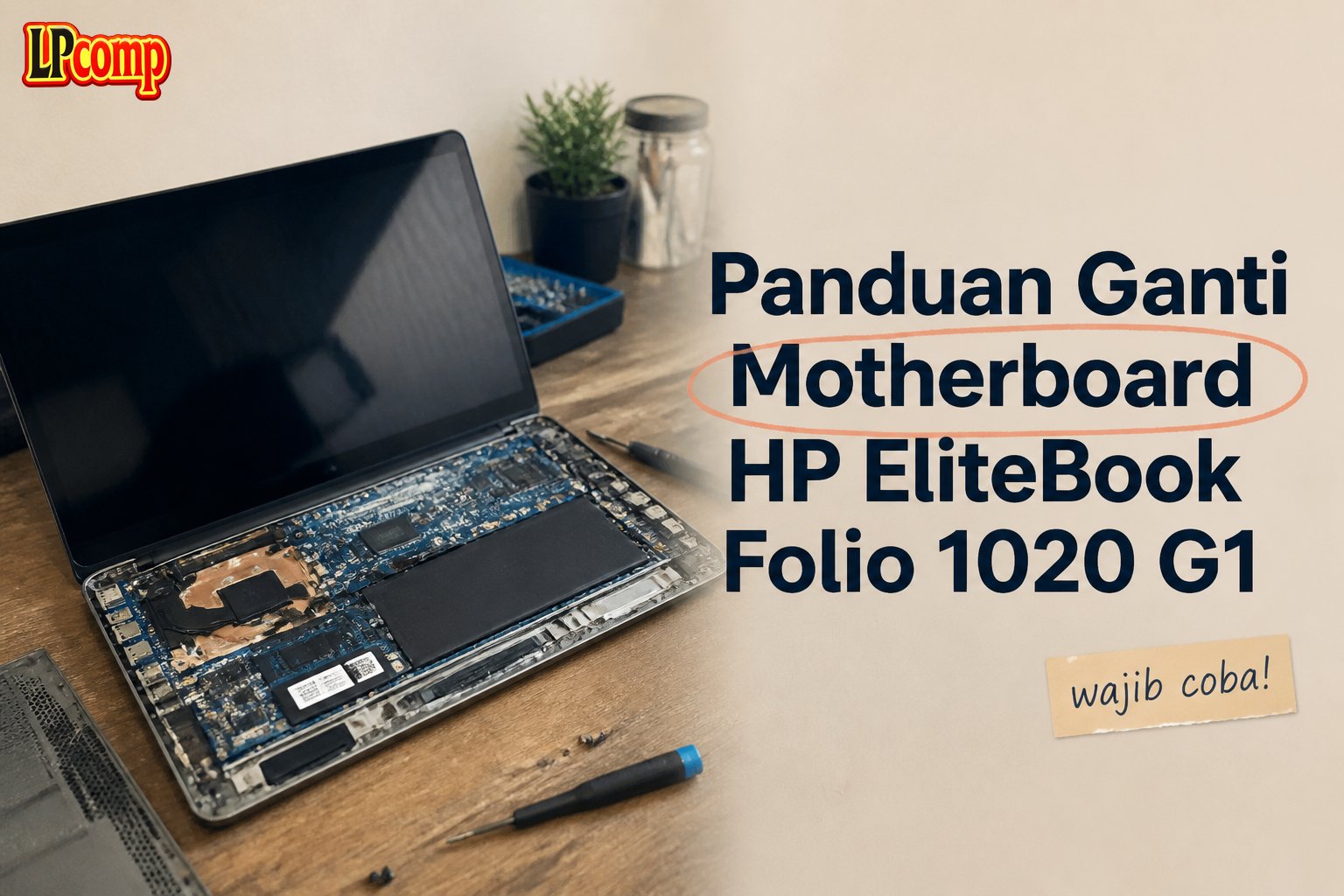 Panduan Ganti Motherboard HP EliteBook Folio 1020 G1